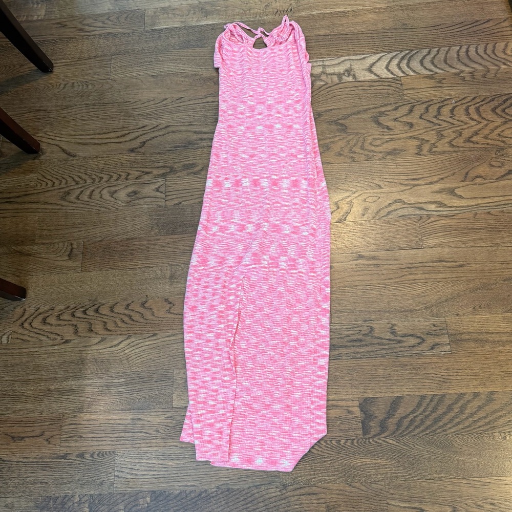 Pink and White Patterned dress size small - Picture 4 of 7
